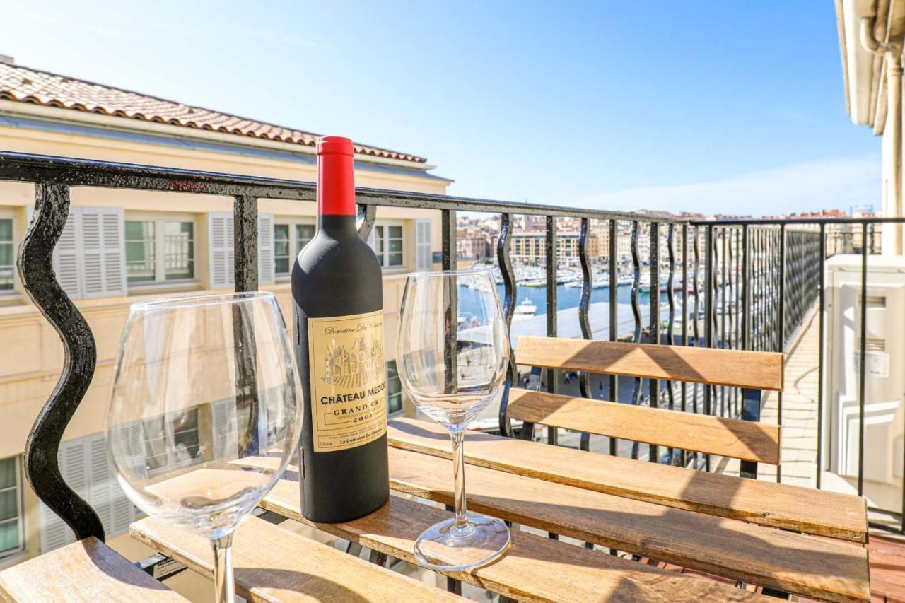 Apartmán Le Pytheas - Vue Vieux-Port Avec Terrasse Et Clim Marseille Exteriér fotografie